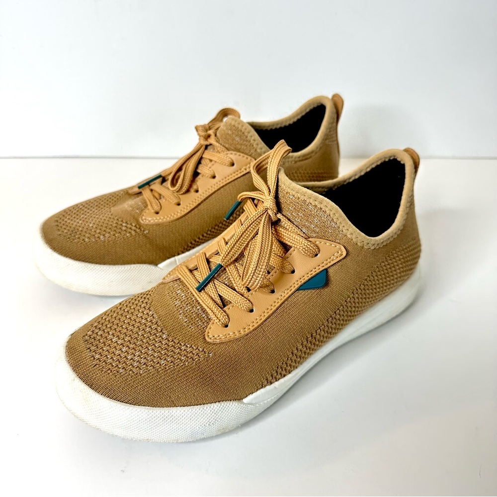Vessi Weekend Knit Waterproof Sneakers Oak Brown Neutral US 7